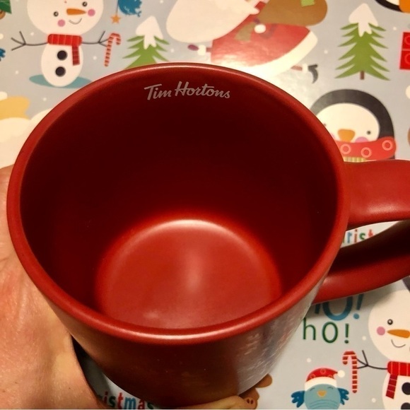 Tim horton’s red snowflake mug 2021 - Picture 3 of 5